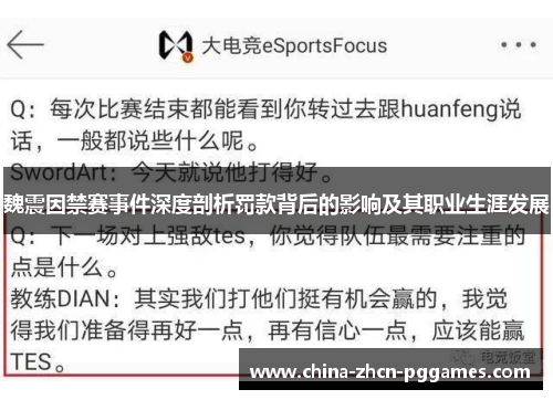 魏震因禁赛事件深度剖析罚款背后的影响及其职业生涯发展